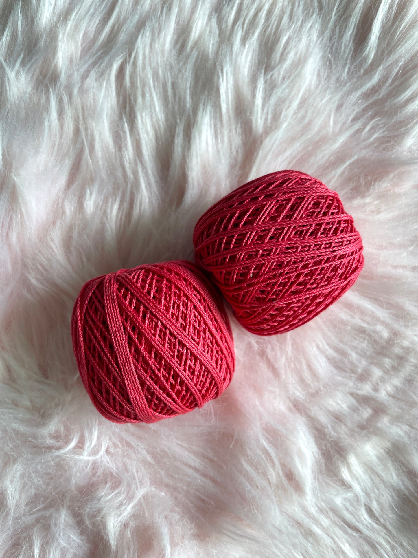 Knitting / Crochet Threads - Tomato Red - 50 gms 1 ball