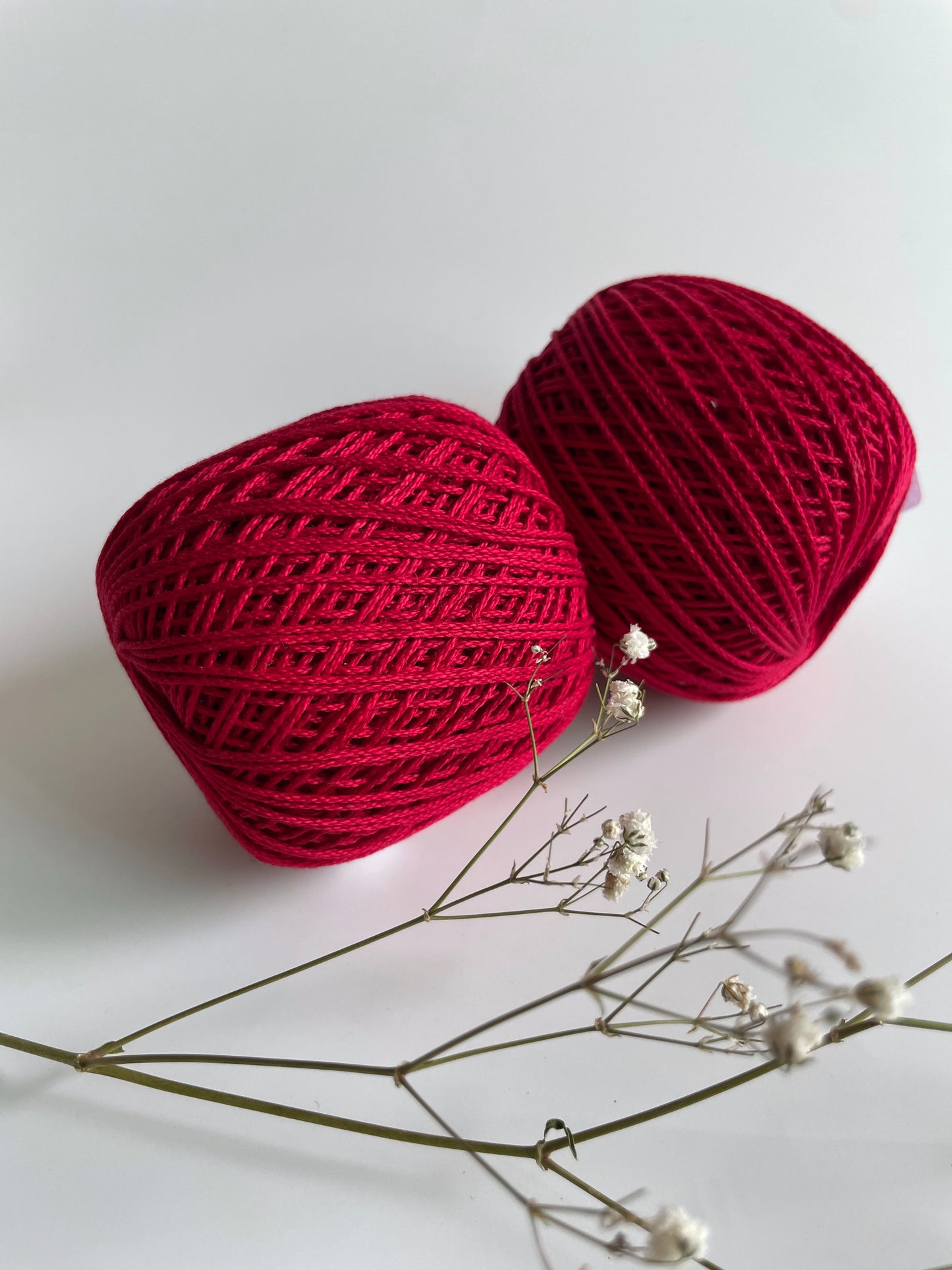 Knitting Threads - Ruby Red - 1 ball 50 gms