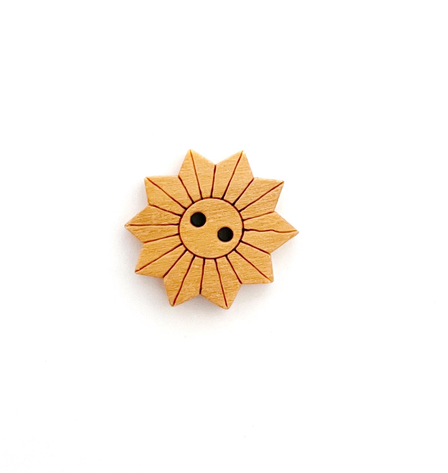 Fancy Wooden buttons - pack of 6 - DWB04