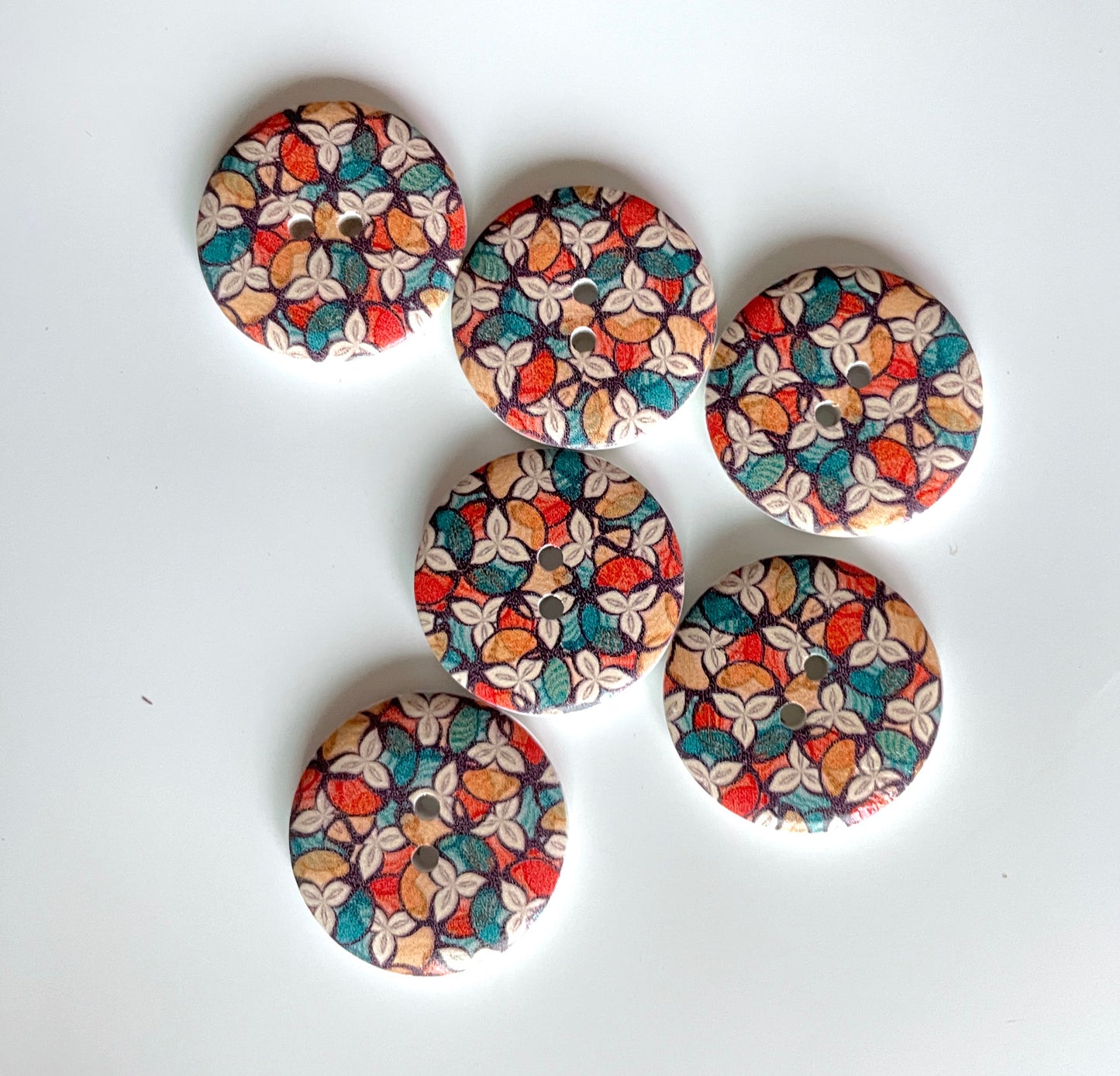 Fancy Designer buttons - pack of 6 - LWB009