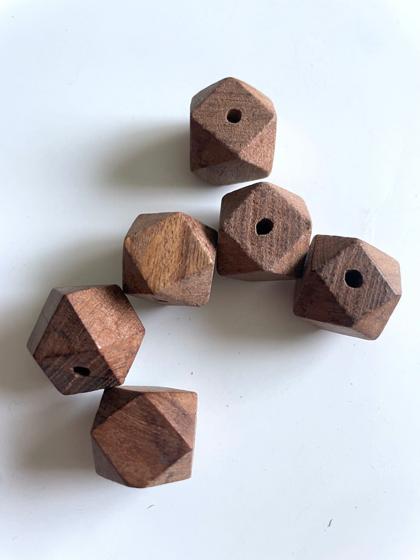 Wooden Beads - pack of 6 - B015