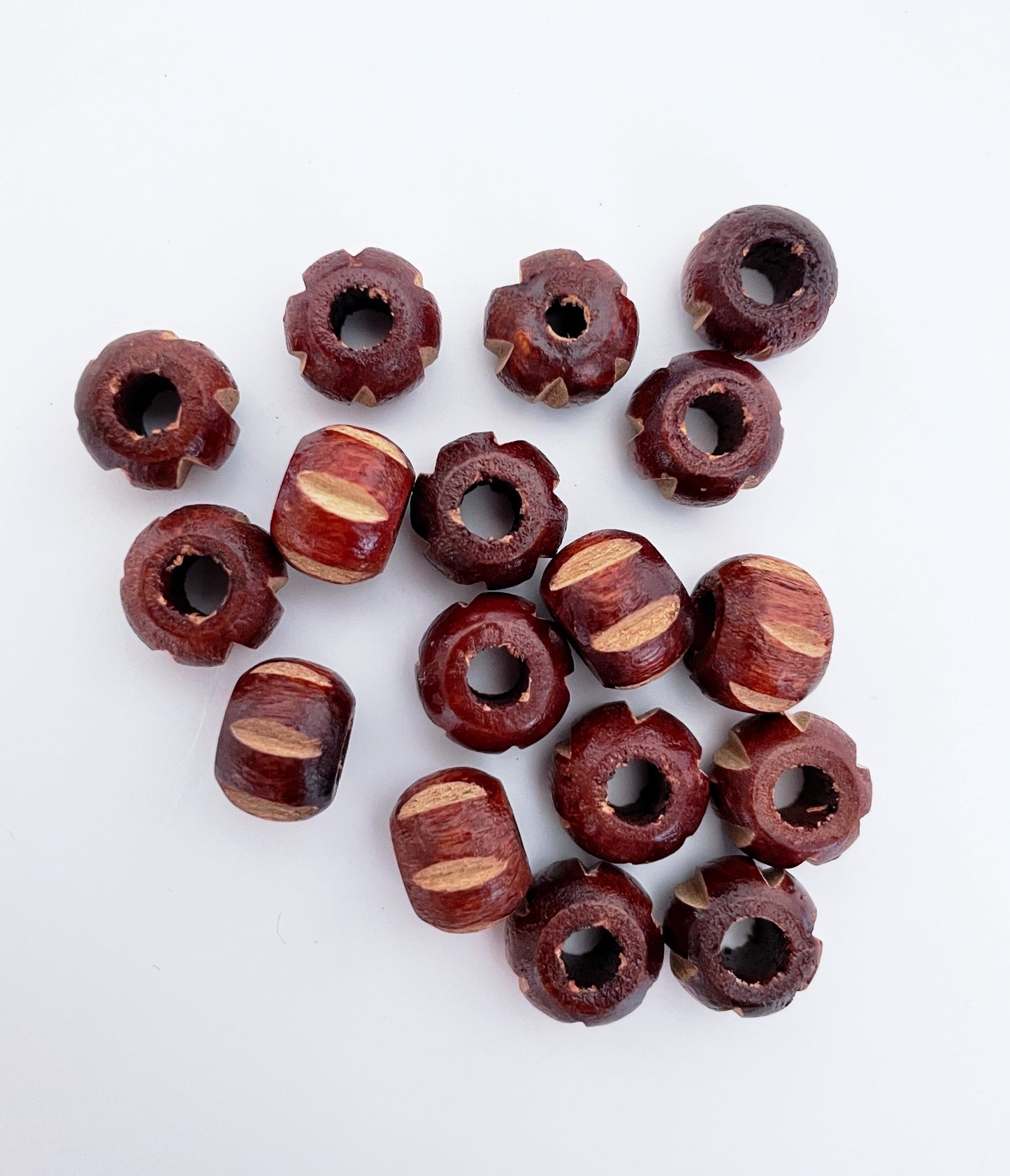 Wooden Beads - pack of 6 - B007