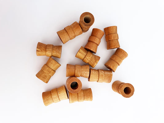 Wooden Beads - pack of 6 - B009