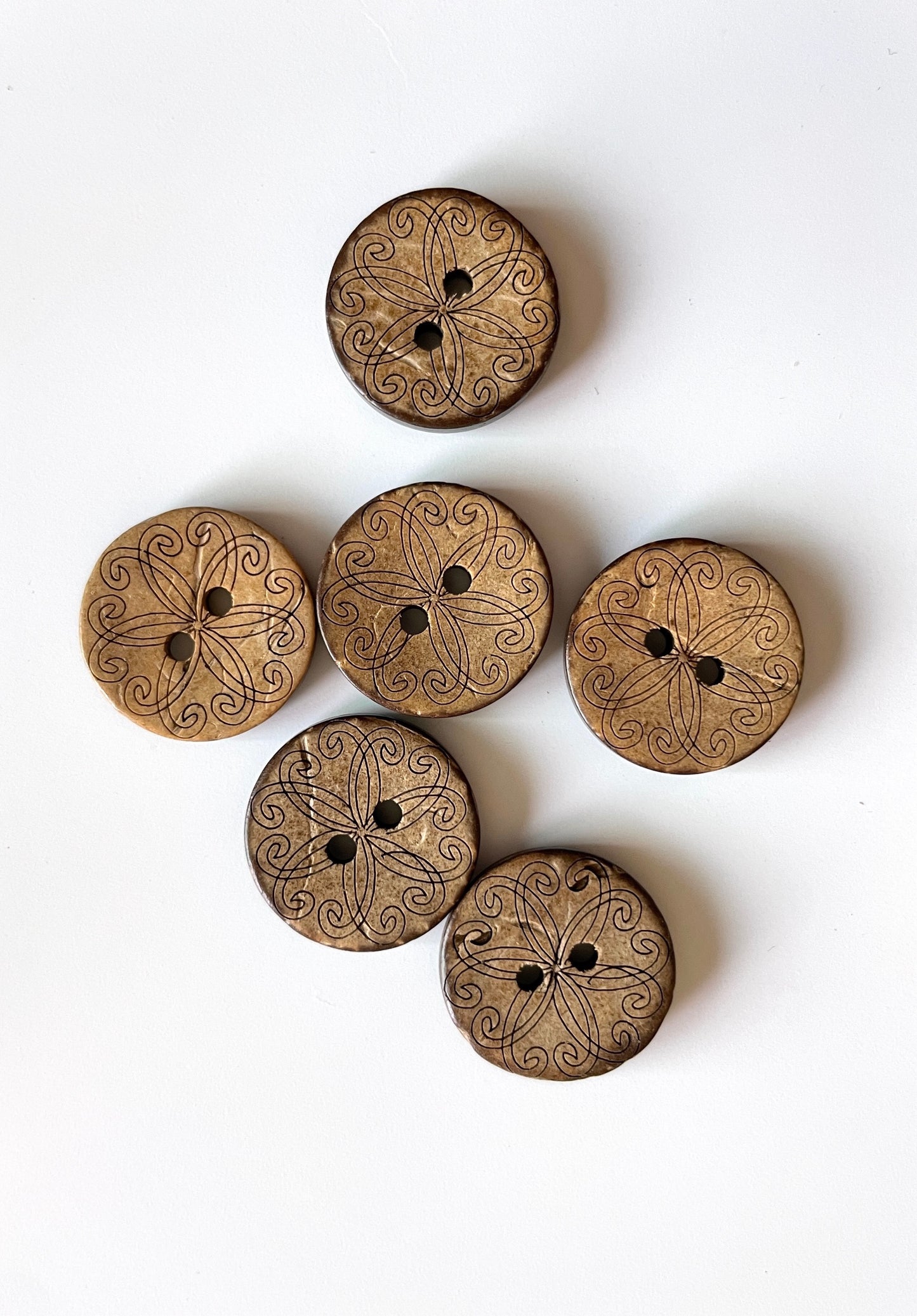 Coconut Buttons - pack of 6 - CSB054
