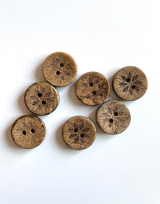 Coconut Buttons - pack of 6 - CSB057