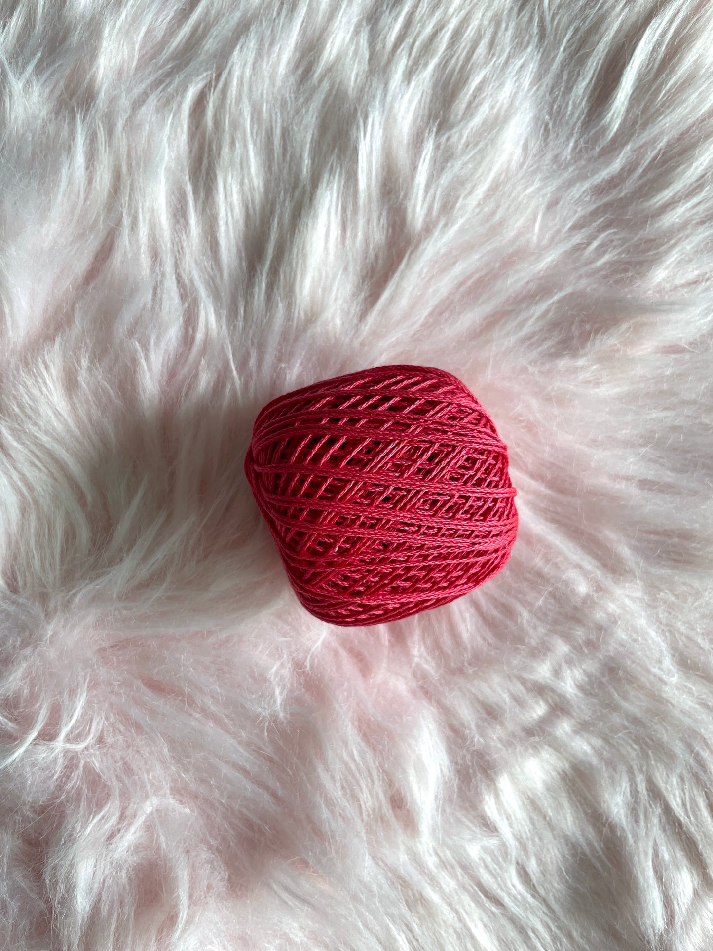 Knitting / Crochet Threads - Tomato Red - 50 gms 1 ball