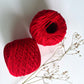 Knitting/ Crochet Threads - Blood Red - 1 ball - 50gms