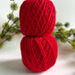 Knitting/ Crochet Threads - Blood Red - 1 ball - 50gms