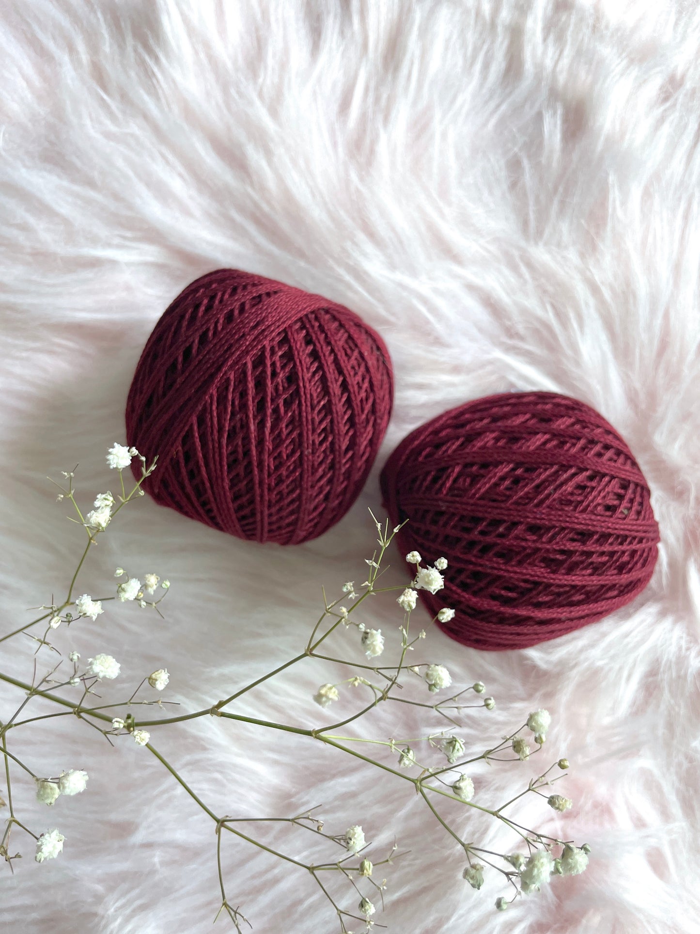 Knitting/Crochet Threads - Maroon