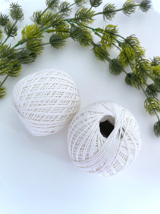 Knitting/Crochet Threads - White