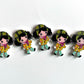 Doll Wooden buttons - pack of 6 - DB004