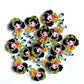 Doll Wooden buttons - pack of 6 - DB004