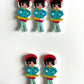 Doll Wooden buttons - pack of 6 - DB006