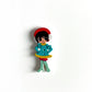 Doll Wooden buttons - pack of 6 - DB006