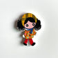 Doll Wooden buttons - pack of 6 - DB008