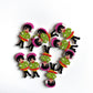 Doll Wooden buttons - pack of 6 - DB009