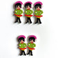 Doll Wooden buttons - pack of 6 - DB009