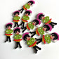 Doll Wooden buttons - pack of 6 - DB009