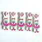 Doll Wooden buttons - pack of 6 - DB011