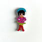 Doll Wooden buttons - pack of 6 - DB012