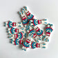 Doll Wooden buttons - pack of 6 - DB013