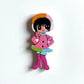 Doll Wooden buttons - pack of 6 - DB014