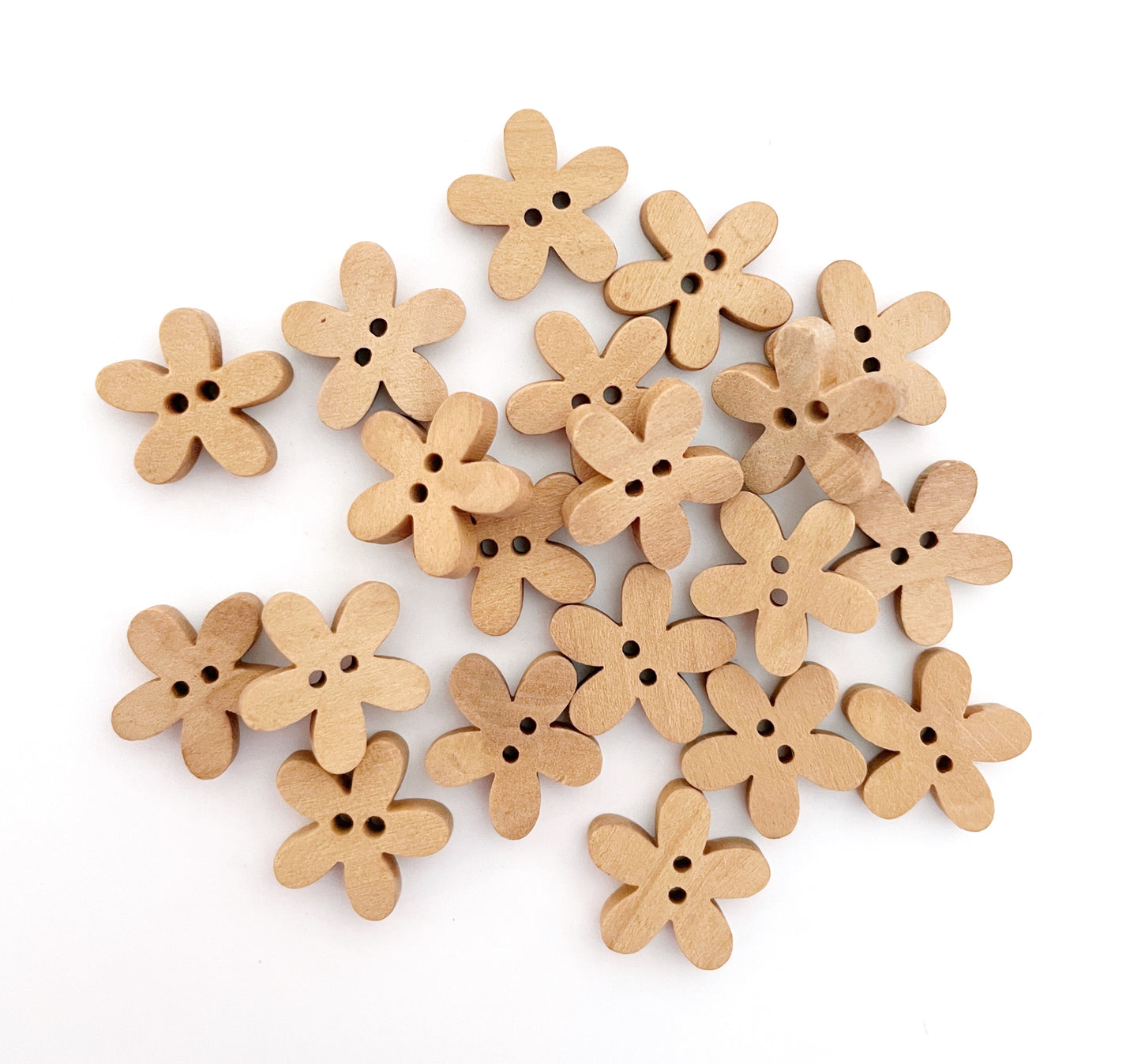 Fancy Wooden buttons - pack of 5 - DWB03