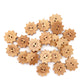 Fancy Wooden buttons - pack of 6 - DWB04