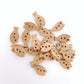 Fancy Wooden buttons - pack of 6 - DWB07