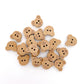 Fancy Wooden buttons - pack of 7 - DWB10