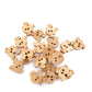 Fancy Wooden buttons - pack of 6 - DWB14