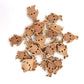 Fancy Wooden buttons - pack of 6 - DWB06