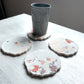 Concrete Coasters - White - Set of 4