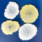 Resin Coasters - Sparkly Yellow and White - Set of 4 - RC003