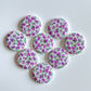 Fancy Wooden Buttons - Pack of 6 - LWB001