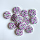 Fancy Wooden Buttons - Pack of 6 - LWB001