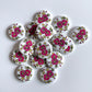 Fancy Wooden Button - Pack of 6 - LWB002