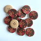 Vintage buttons - pack of 6 - LWB007