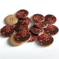 Vintage buttons - pack of 6 - LWB007