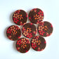 Vintage buttons - pack of 6 - LWB007