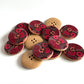 Vinatge buttons - pack of 6 - LWB010