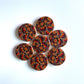 Vintage buttons - pack of 6 - LWB013