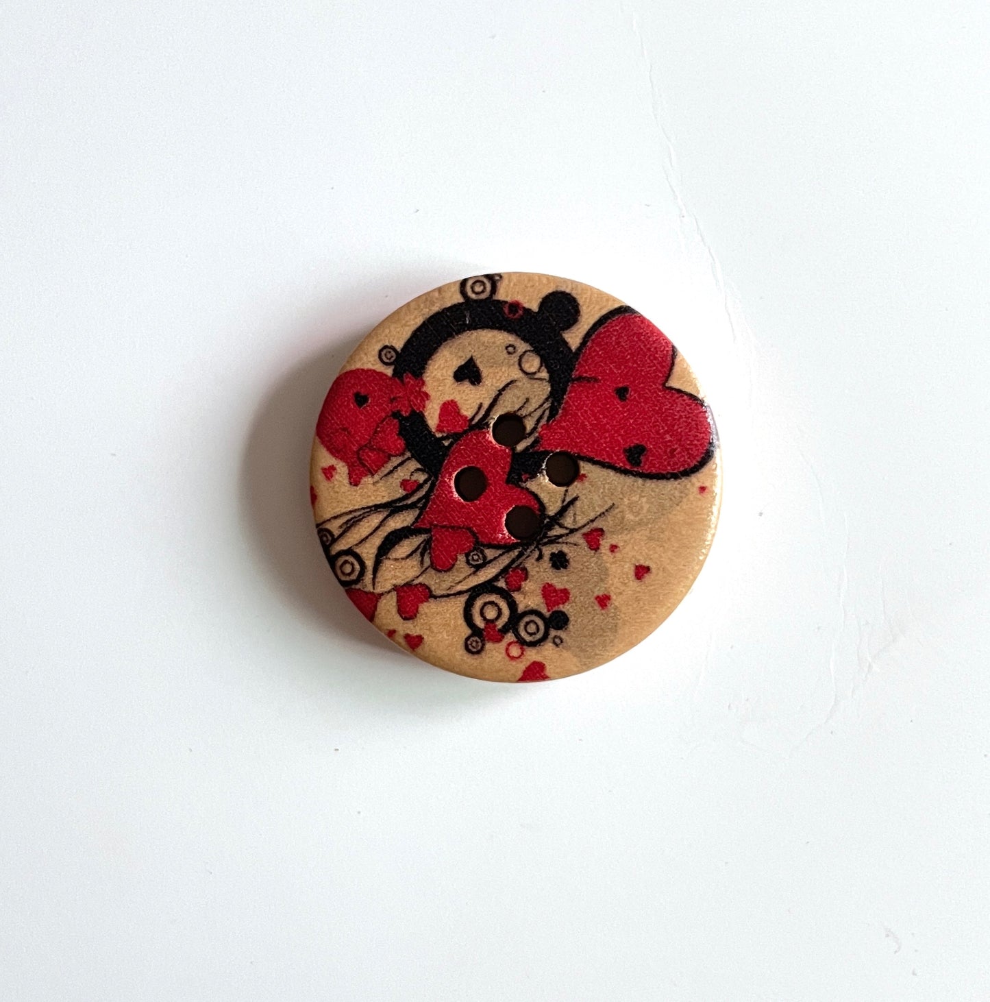 Vintage buttons - pack of 6 - LWB014