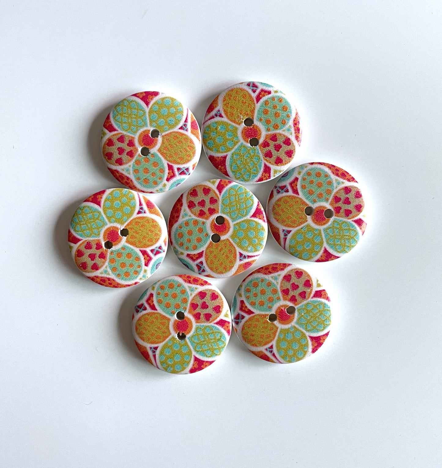 Fancy Designer buttons - pack of 6 - LWB020