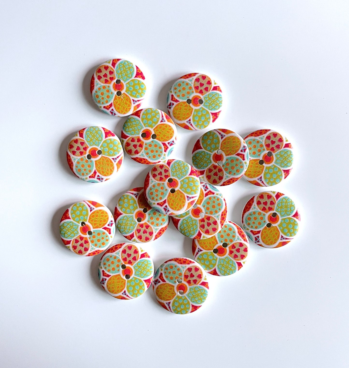 Fancy Designer buttons - pack of 6 - LWB020