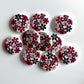 Fancy Designer buttons - pack of 6 - LWB027