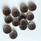 Wooden Buttons - pack of 6 - WB003