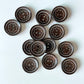 Wooden Buttons - pack of 6 - WB003