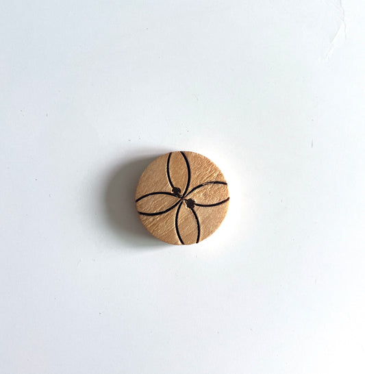 Wooden Buttons -pack of 6 - WB095