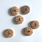 Wooden Buttons -pack of 6 - WB095
